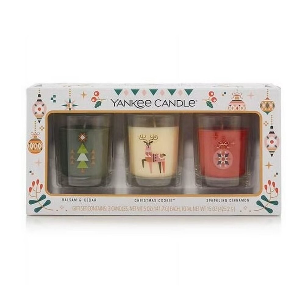 Yankee Candle Holiday Candle Set - 5.0 oz x 3 pack